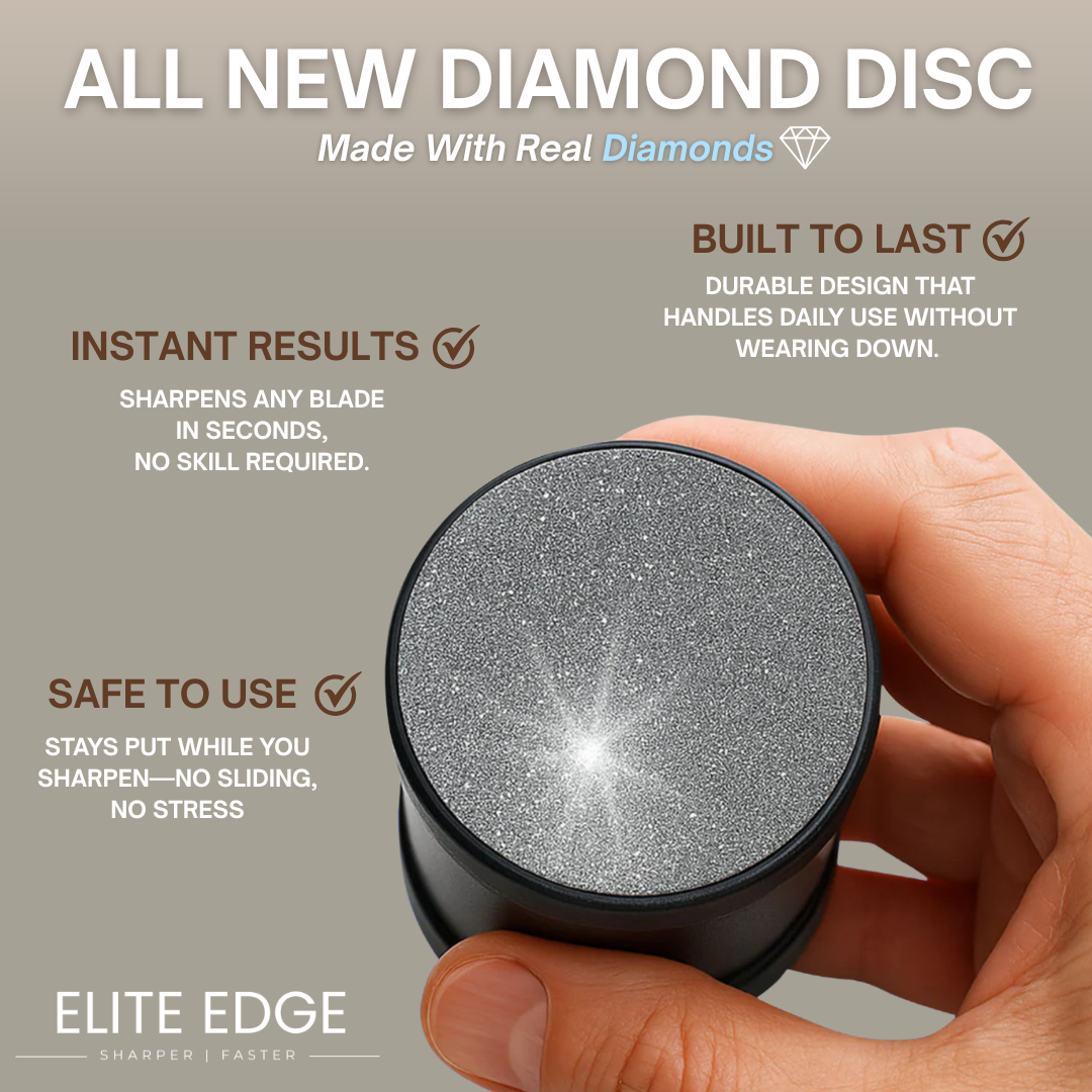 EliteEdge - Diamond Disc Knife Sharpener Set
